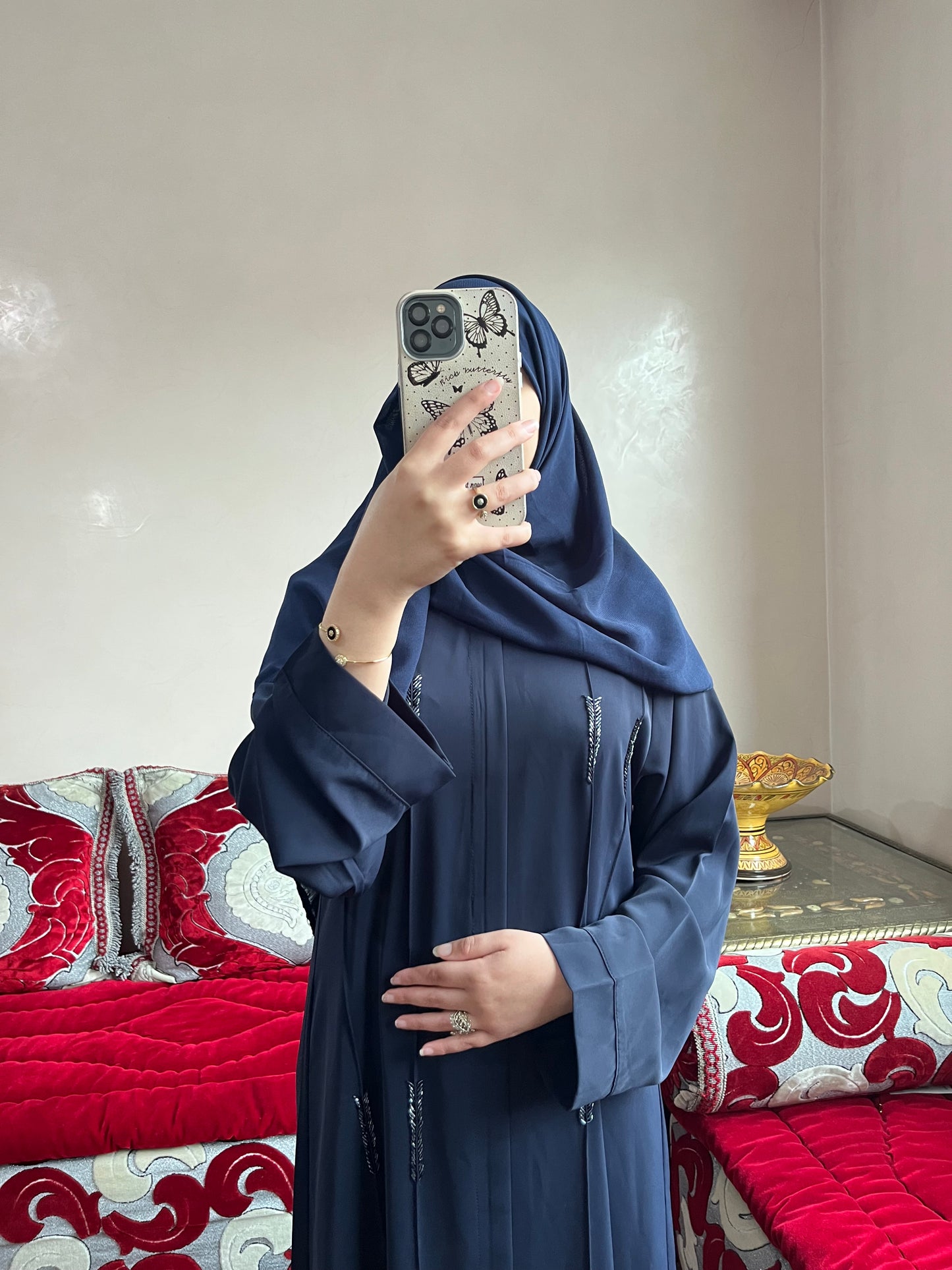 Abaya HUDBA – Agate Élégante| Tissu Premium